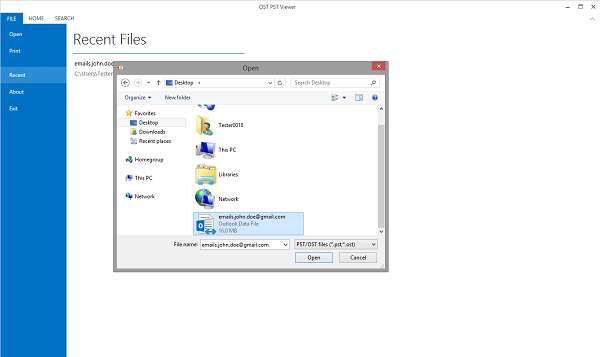 How to open OST file using OST PST Viewer